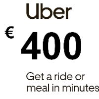 Uber €400 DE Подарочная карта