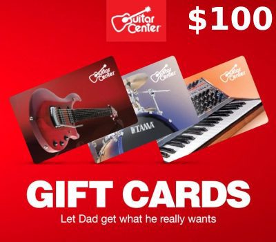 Guitar Center $100 Gift Card US