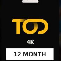 TOD TV 4K 12 мес. подписка Ключ AE