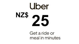 Uber NZD 25 Подарочная карта NZ