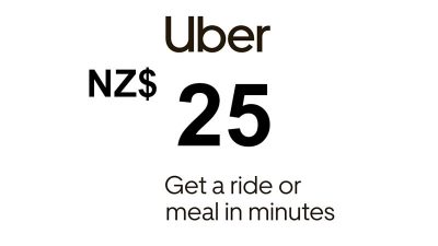 Uber NZD 25 Подарочная карта NZ