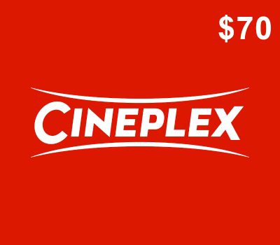 Cineplex $70 Подарочная карта CA