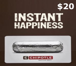 Chipotle $20 Подарочная карта US