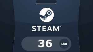 Steam Wallet EUR 36 Подарочная карта EU