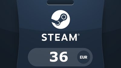Steam Wallet EUR 36 Подарочная карта EU