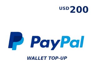 PayPal Wallet 200 USD Top Up US