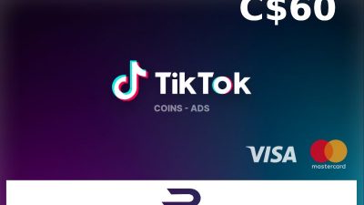 Rewarble TikTok CAD 60 Подарочная карта