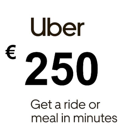 Uber EUR 250 Gift Card FR