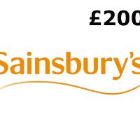 Sainsbury's £200 Подарочная карта UK
