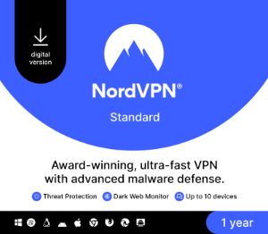 NordVPN Standard CA Ключ (1 Year / 10 Devices)