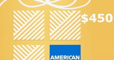 American Express $450 US Подарочная карта