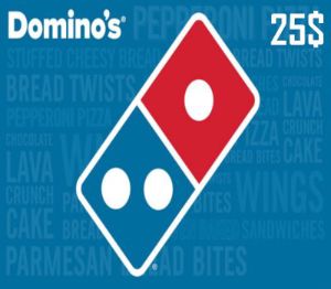 Domino's Pizza $25 Подарочная карта US