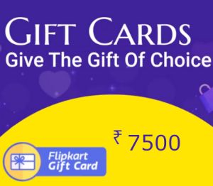 Flipkart INR 7500 Подарочная карта IN