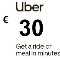Uber EUR 30 Подарочная карта FR