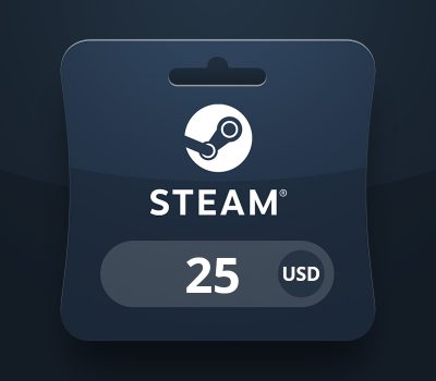 Steam Wallet USD 25 Подарочная карта BH