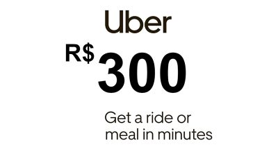 Uber R$300 BR Подарочная карта