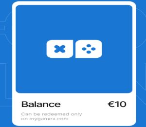 MyGameX €10 Balance Подарочная карта