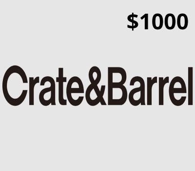 Crate and Barrel USD 1000 Подарочная карта US