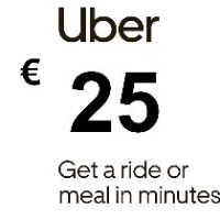 Uber €25 IT Подарочная карта