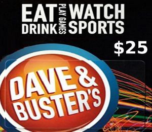 Dave & Buster's $25 Подарочная карта US