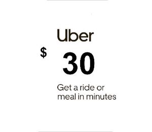 Uber USD 30 Voucher