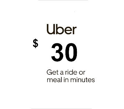 Uber USD 30 Voucher