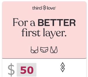 ThirdLove $50 Подарочная карта US