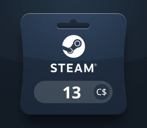 Steam Wallet CAD 13 Подарочная карта CA