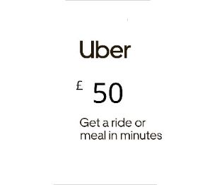 Uber GBP 50 Подарочная карта UK