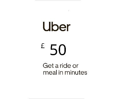 Uber GBP 50 Подарочная карта UK