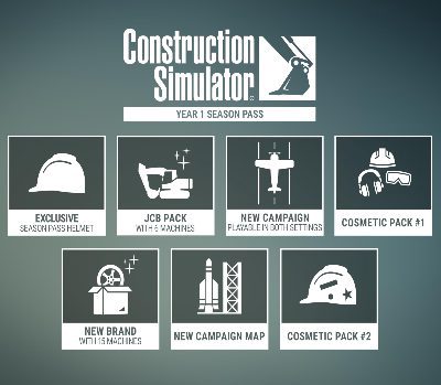 Construction Simulator - Year 1 Сезонный пропуск DLC EU PC Steam Ключ
