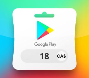 Google Play CAD 18 Подарочная карта CA