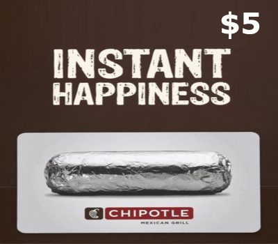 Chipotle $5 Подарочная карта US