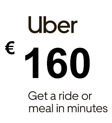 Uber EUR 160 Подарочная карта FR