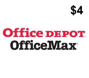 Office Depot $4 Подарочная карта US