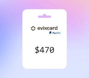 EvixCard PayPal USD 470 Подарочная карта