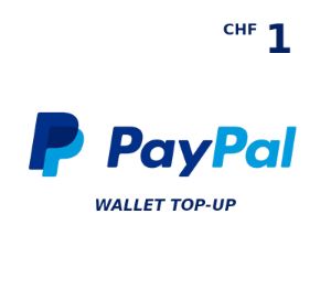 PayPal Wallet CHF 1 Top Up