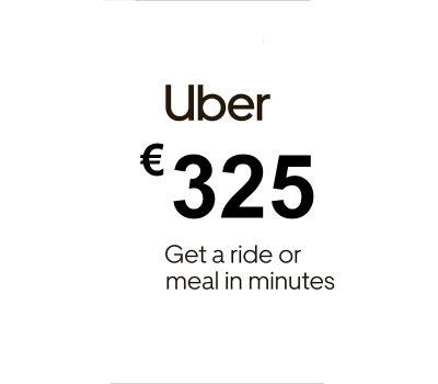 Uber EUR 325 Подарочная карта ES