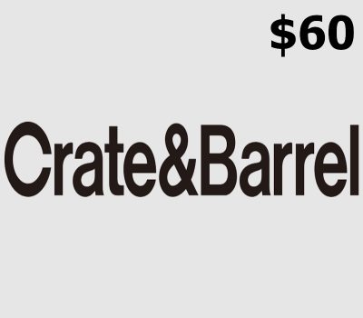 Crate and Barrel USD 60 Подарочная карта US