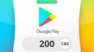 Google Play CAD 200 Подарочная карта CA