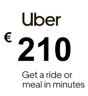 Uber EUR 210 Подарочная карта FR