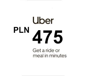 Uber PLN 475 Подарочная карта PL