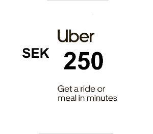 Uber 250 SEK Voucher SE
