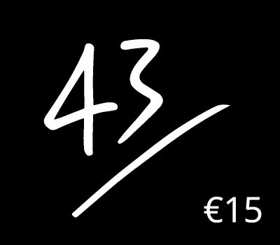 43einhalb.com EUR 15 Подарочная карта DE
