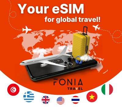 eSIM Fonia Travel Europe - 1 GB Data (valid for 7 Days)