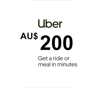 Uber AUD 200 Подарочная карта AU