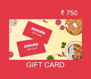 Zomato INR 750 Подарочная карта IN