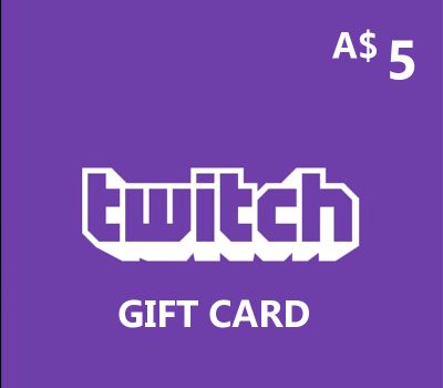 Twitch AUD 5 Подарочная карта AU