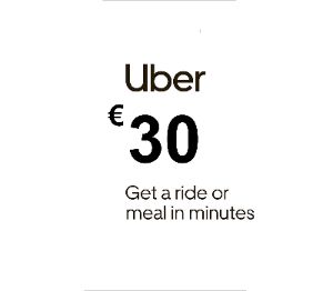 Uber €30 IT Подарочная карта