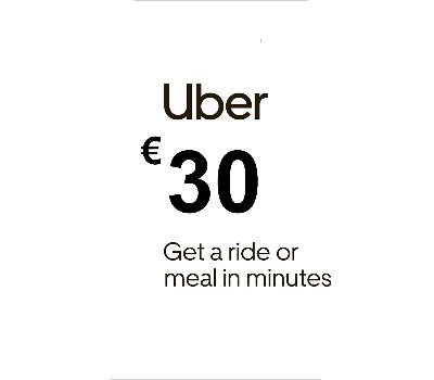 Uber €30 IT Подарочная карта